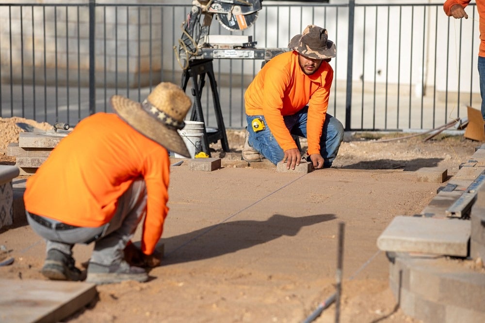 paver patio installation